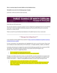 AP Testing Updates