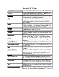 Glossary of Terms