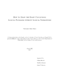 How to Draw the Right Conclusions Logical Pluralism Without Logical Normativism