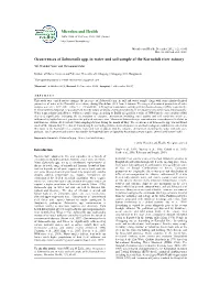 Microbes and Health Occurrences of Salmonella Spp. in Water and Soil