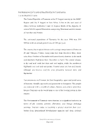 Tourism Policy and Strategies in Tanzania 1.0. Introduction
