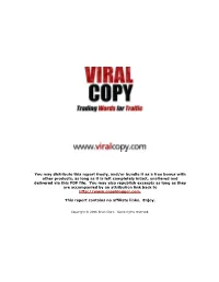 Viral Copy Is Actually a Process, Not a Single Event