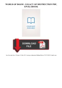 World of DOOM : Legacy of Destruction Ebook, Epub