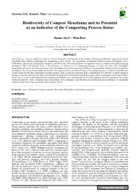 Biodiversity of Compost Mesofauna and Its Potential As an Indicator of the Composting Process Status