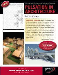 PULSATION in ARCHITECTURE Eric Goldemberg