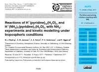 Pyridine-Containing Clusters Reacting with NH 2 Methods 3 M