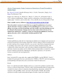 Affective Temperaments: Unique Constructs Or Dimensions of Normal Personality by Another Name?