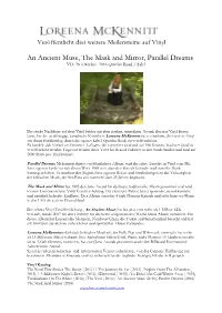 An Ancient Muse, the Mask and Mirror, Parallel Dreams VÖ: 28