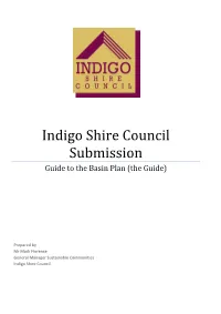 Indigo Shire Council Submission on the Guide to the Basin Plan (The Guide)