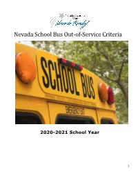 School Bus Out-Of-Service Criteria