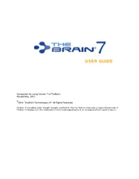 Thebrain 7 User Guide I Table of Contents