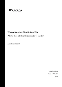 Walter Murch's the Rule Of