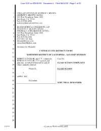 Class-Action Lawsuit