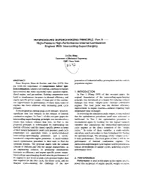 INTERCOOLING-SUPERCHARGING PRINCIPLE: Part II- High-Pressure High-Performance Internal Combustion Engines with Intercooling-Supercharging