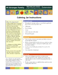 Calming Jar Instructions