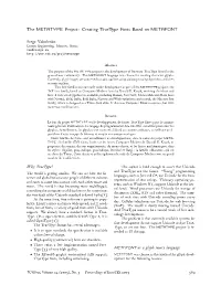 Creating Truetype Fonts Based on METAFONT