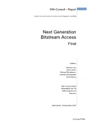 Next Generation Bitstream Access Final