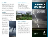 Severe Weather Is Unpredictable and Most That Tents Offer No Protection from Lightning