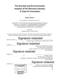 Signature Redacted Integrated Design and If/Anagement Program, May 18, 2018