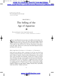 The Selling of the Age of Aquarius (