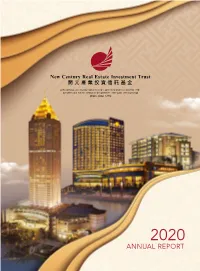 Annual Report 2020 2020 ANNUAL REPORT