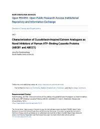 Binding Cassette Proteins (ABCB1 and ABCC1)