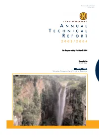 Download/View Annual Technical Report 2003