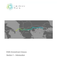 ESIA Amendment Greece Section 1 – Introduction Page 2 of 6