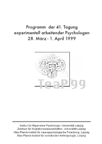 Programmheft Teap
