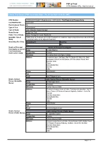 CTRI Trial Data