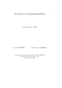 Lecture Notes, 2006
