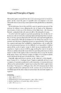 Origin and Principles of Equity