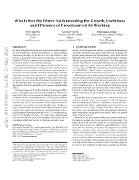 Who Filters the Filters: Understanding the Growth, Usefulness and E€Iciency of Crowdsourced Ad Blocking