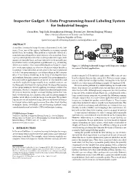 A Data Programming-Based Labeling System for Industrial Images