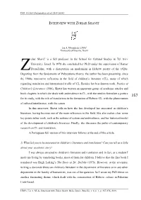 Interview with Zohar Shavit