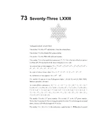 Number 73 Is the 37Th Odd Number