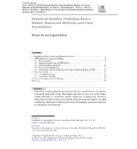 Numerical Weather Prediction Basics: Models, Numerical Methods, and Data Assimilation