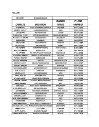 Outlets Location Owner Name Phone Number
