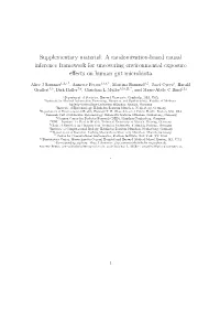 A Randomization-Based Causal Inference Framework for Uncovering Environmental Exposure Eﬀects on Human Gut Microbiota