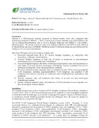 Adcetris® (Brentuximab Injection for Intravenous Use – Seattle Genetics, Inc.)