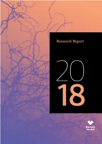 BARWON HEALTH RESEARCH REPORT 2018 Foreword