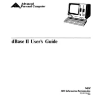 Dbase II User's Guide for the APC Is a Tutorial Guide and Reference Manual for Use with Dbase II
