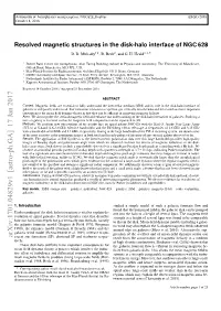 Resolved Magnetic Structures in the Disk-Halo Interface of NGC 628 D