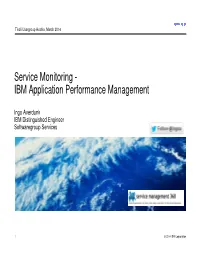 IBM Application Performance Management