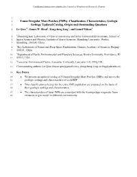 Imps): Classification, Characteristics, Geologic 3 Settings, Updated Catalog, Origin and Outstanding Questions 4 Le Qiao1,2, James W