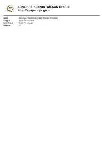 E-Paper Perpustakaan Dpr-Ri