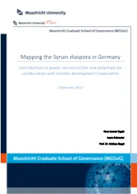 Mapping the Syrian Diaspora in Germany