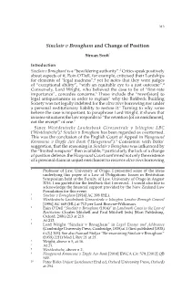 Sinclair V Brougham and Change of Position