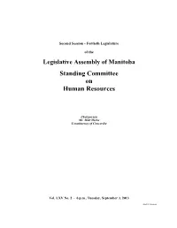 Standing Committee on Human Resources