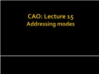 Addressing Mode